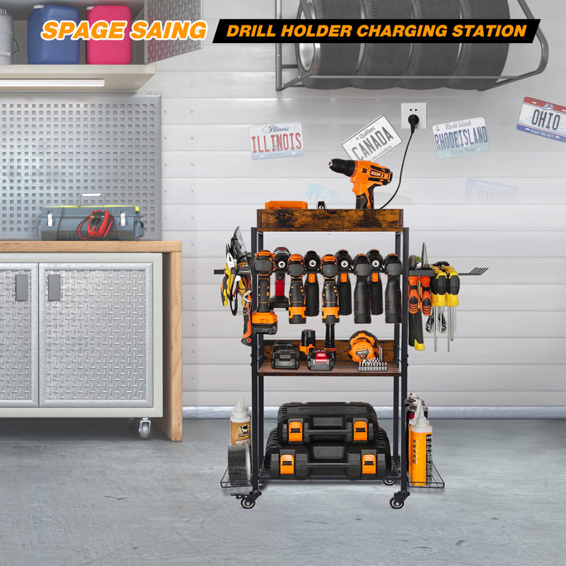Rangement pour outils à roulettes