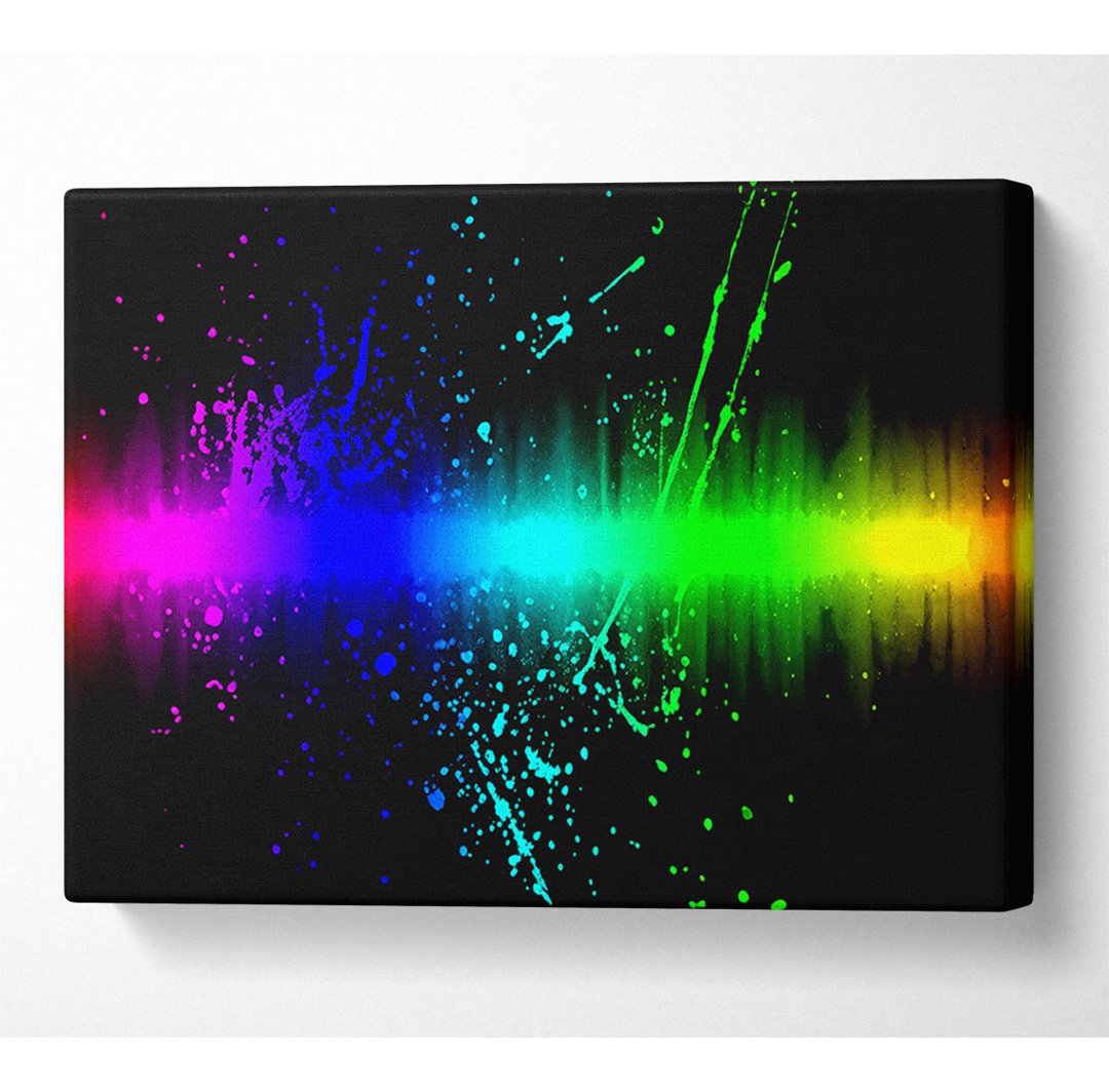 Regenbogen-Farbspritzer - Kunstdrucke auf Leinwand - Wrapped Canvas