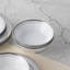 Bols à soupe en colonnade argentés Noritake, 7 po, 20 oz