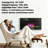 Electric Wall-Mounted Fireplace (Black)