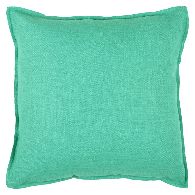 Coussin décoratif 20 po en coton rose vif, Turquoise