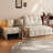 White Chenille Modular Sofa bed cushion couch