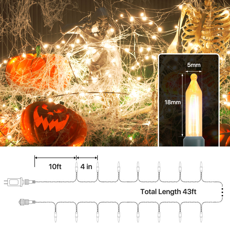 Outdoor 516'' Plug-in Mini String Light