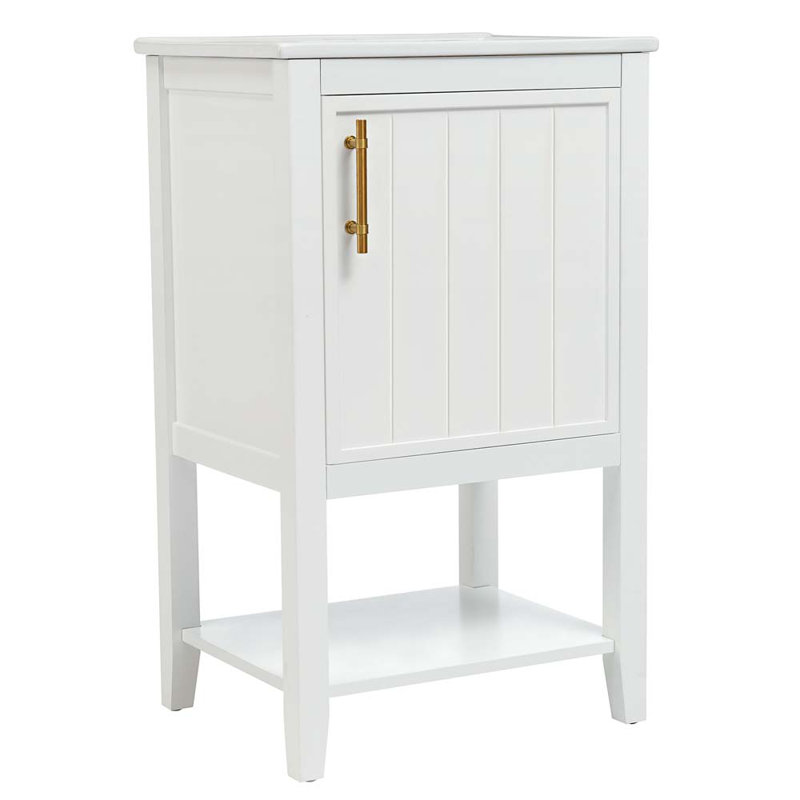 20'' Single Bathroom Vanity with Sink, White