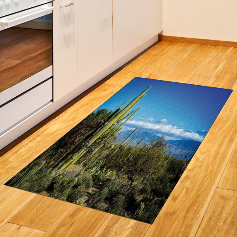 Desert High Density Long Fiber Poly Threads Decorative Area Rug Carpet, Rectangle 2'7" x 5'