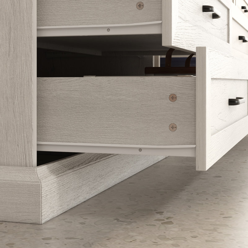 Altona 157'' W Elegant Combination Filing File Storage Cabinet With Drawers Of Different Sizes
