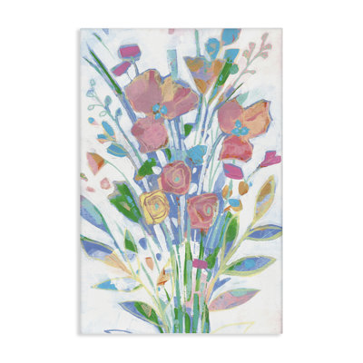 Toile pastel avec joyeux bouquet, design par Stephanie Fielden