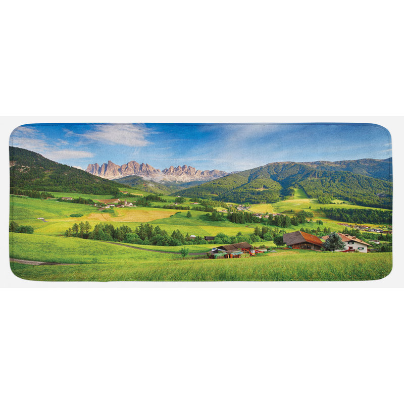 Rustic Polyester Kitchen Mat