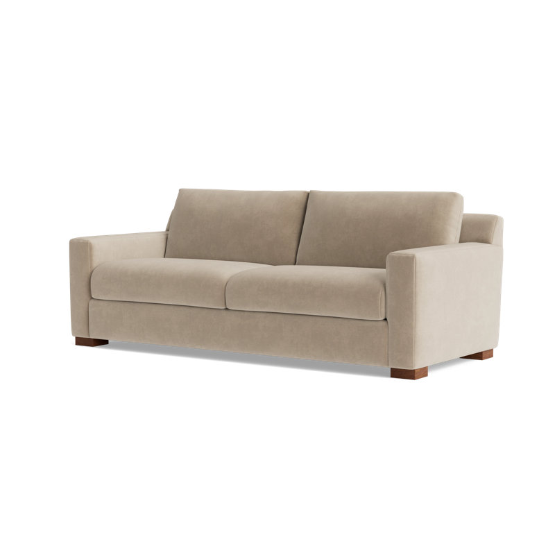 Catalina Sofa (85") , Velvet - Beige