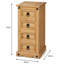 Corona 35cm W Solid Wood Bedside Table