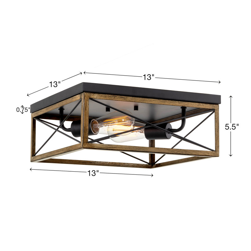 Plafonnier encastré 2 lumières Imamu 13
