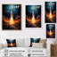 Rocketship Stellar Voyage II, reproduction d'art sur toile-91391154-91391153
