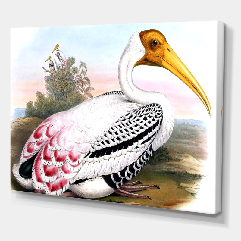 Vinage, animaux de campagne I - impression sur toile, H 16 po x l 32 po x p 1 po, Toile tendue