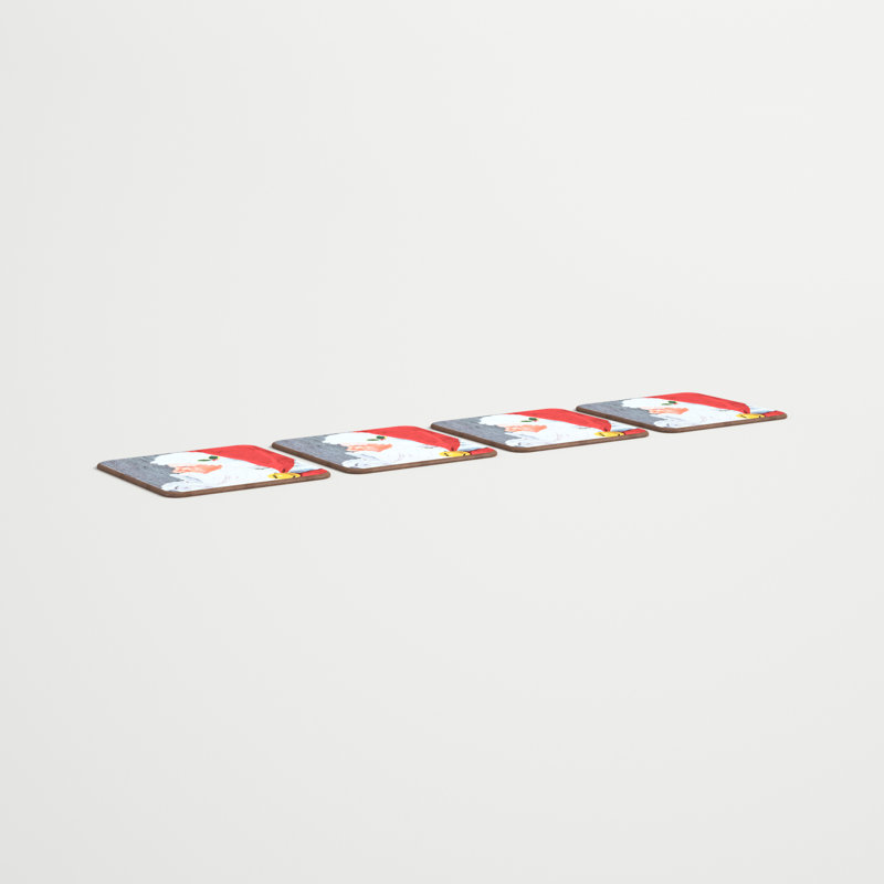 Santa Hardboard Coaster