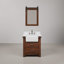 Meuble-lavabo de comptoir en marbre blanc Carrare 30 po Keighley-1641853729-1641853743