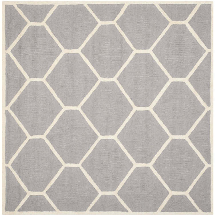 Deedgra Hand Tufted Wool Geometric Rug