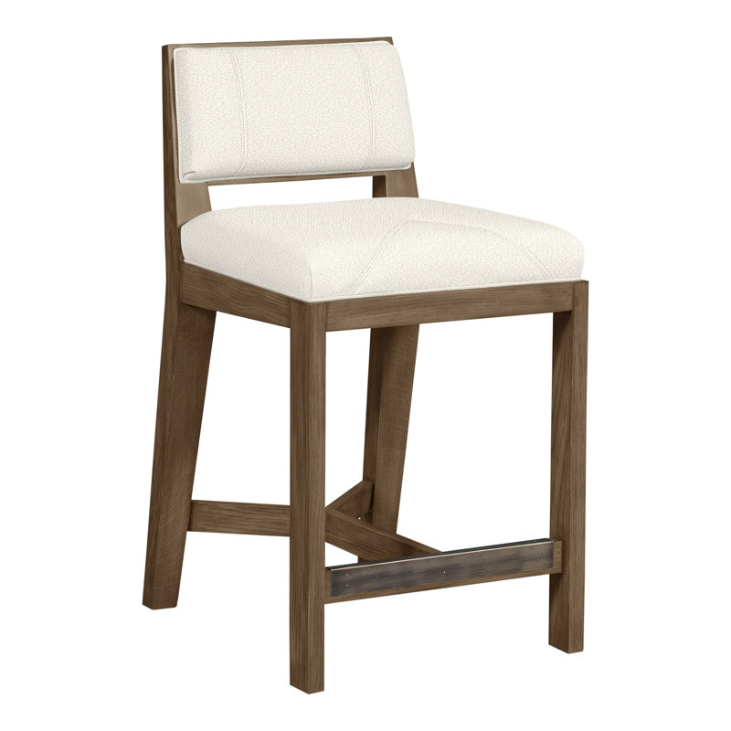 Thom Filicia Solid Wood 26.5" Counter Stool, Hampton, Kenworth Pearl
