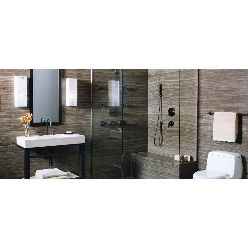 One™ Volume Control Trim, Cross Handle, Gunmetal