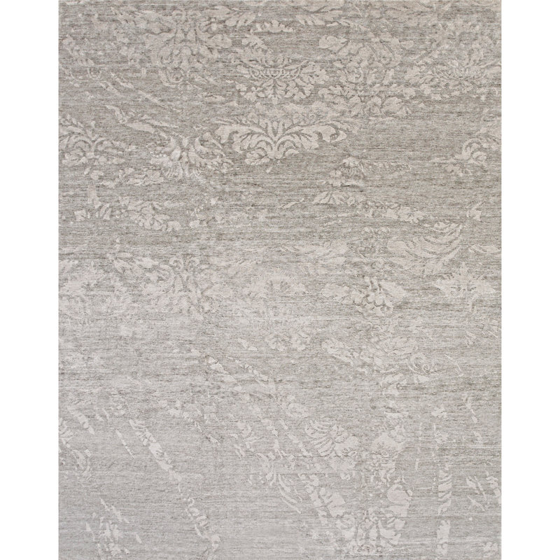 Hand-Knotted GREY Area Rug