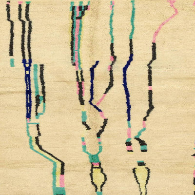 Tapis abstrait moderne 2914
