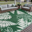 Tapis d'extérieur à feuilles vertes réversible Ellie-2084667672-2109270446