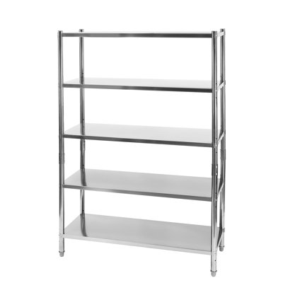 5 Tier Stainless Steel Adjustable Shelving