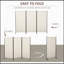 6' 3 Panel Room Divider, Indoor Privacy Screen For Home, Beige