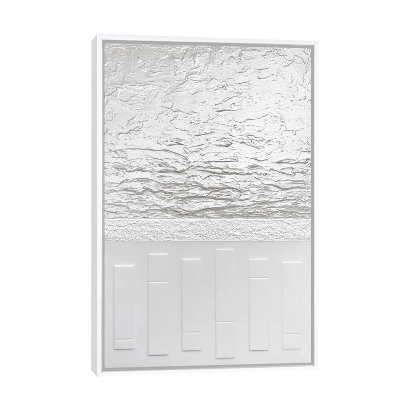 Blanc - Print on Canvas, 66.04 cm H x 45.72 cm W, White Framed