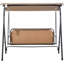 Balancelle de patio pour 3 personnes avec support Outsunny