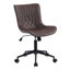 Fauteuil de bureau pivotant en similicuir avec roulettes Brionni-87784331