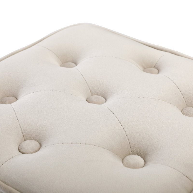 Repose-pieds BirdRock Home, Velours havane
