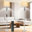 Lampe sur pied intelligente avec télécommande, lampe sur pied moderne avec luminosité à intensité variable et température de couleur continue, lampes sur pied à DEL pour le salon, la chambre, le bureau, la décoration intérieure
