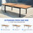 Heck Rectangular 8 - Person Outdoor Dining Set with Extension Teak Tabletop-88365843