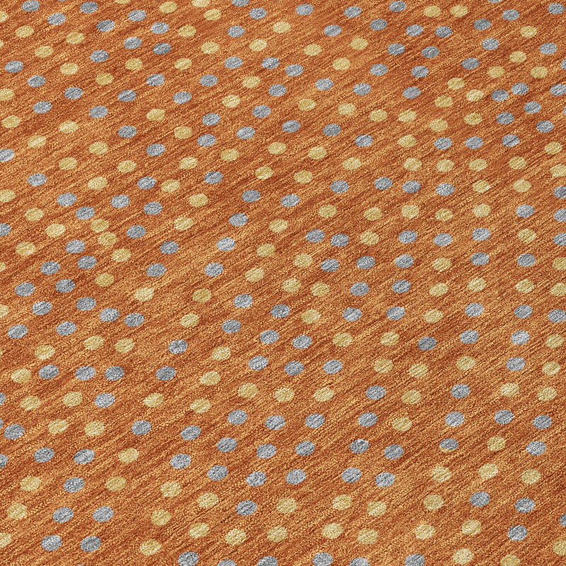 Paprika Synthetic Flat Woven 9' x 12' Washable Rug