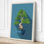 Bonsai in Blue Minimalist 1 Piece Wrapped Canvas Wall Art-1731352172-1731352174