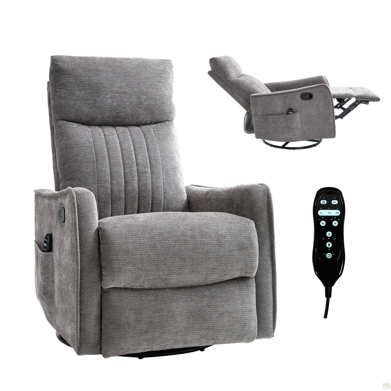 Fauteuil inclinable manuel Blue Massage, Bleu