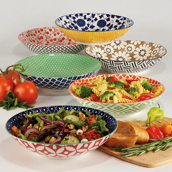 LIFVER Soup Bowls, 48 Ounces Large Salad Serving Bowls, Porcelain  Pasta/Cereal Bowls, White Bowls Set of 4 for Kitchen, Dishwasher and  Microwave