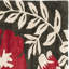 Tapis floral brun / jaune / rouge en laine / viscose touffeté à la main Aalst Soho-32705429