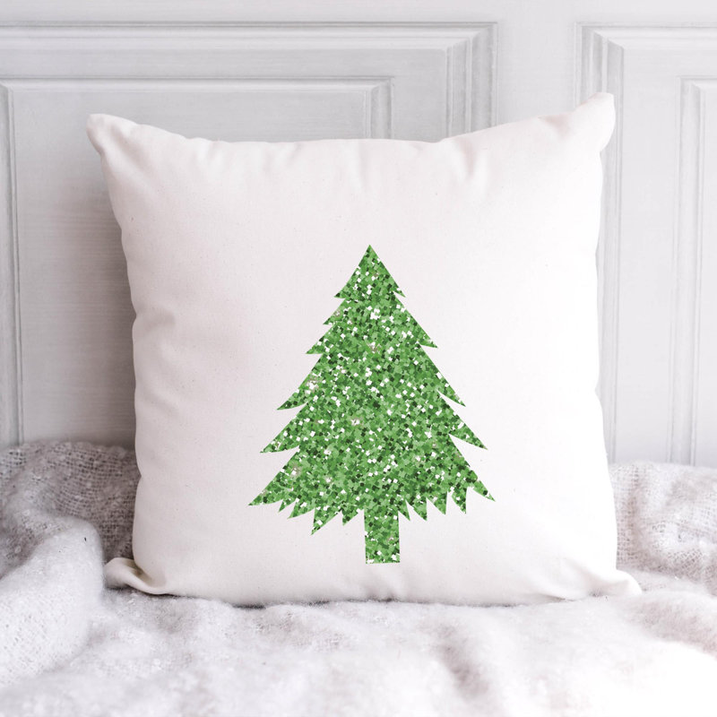 Christmas4_3 Polyester/Polyester Blend Reversible Throw Pillow, 14" x 14"