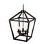 Plafonnier industriel noir 5, lanterne avec cage ouverte rustique, hauteur réglable, base E12, pour la cuisine, la salle à manger, le vestibule, le fer, la rouille, style, douilles d'ampoules suspendues, îlot de cuisine, salle à manger,