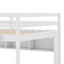 Lit mezzanine double avec bureau, tiroirs et station de charge