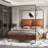 Upholstered Metal Canopy Bed-862300150-856990018