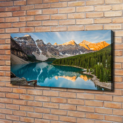 Lake In The Mountains - Wrapped Canvas Print