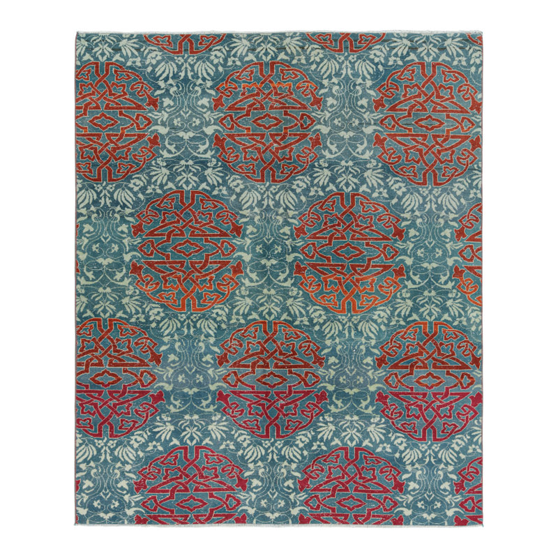 One-of-a-Kind 5'6”x6'9” Hand Knotted Area Rug