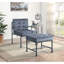 Fauteuil d'appoint à dossier coussiné gris Mankato