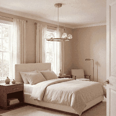 Lustre 6 lumières Yorkton en laiton chaud