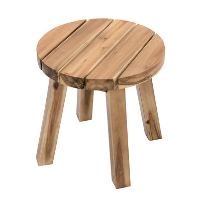 Table d'appoint en bois massif 16 po x 16 po pour compléter la configuration de la maison de 16,35 po de hauteur