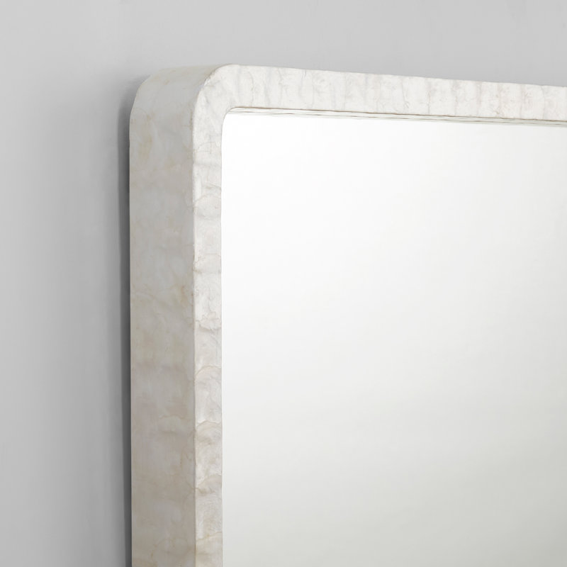 Miroir mural Triton, Blanc, 40 po x 28 po