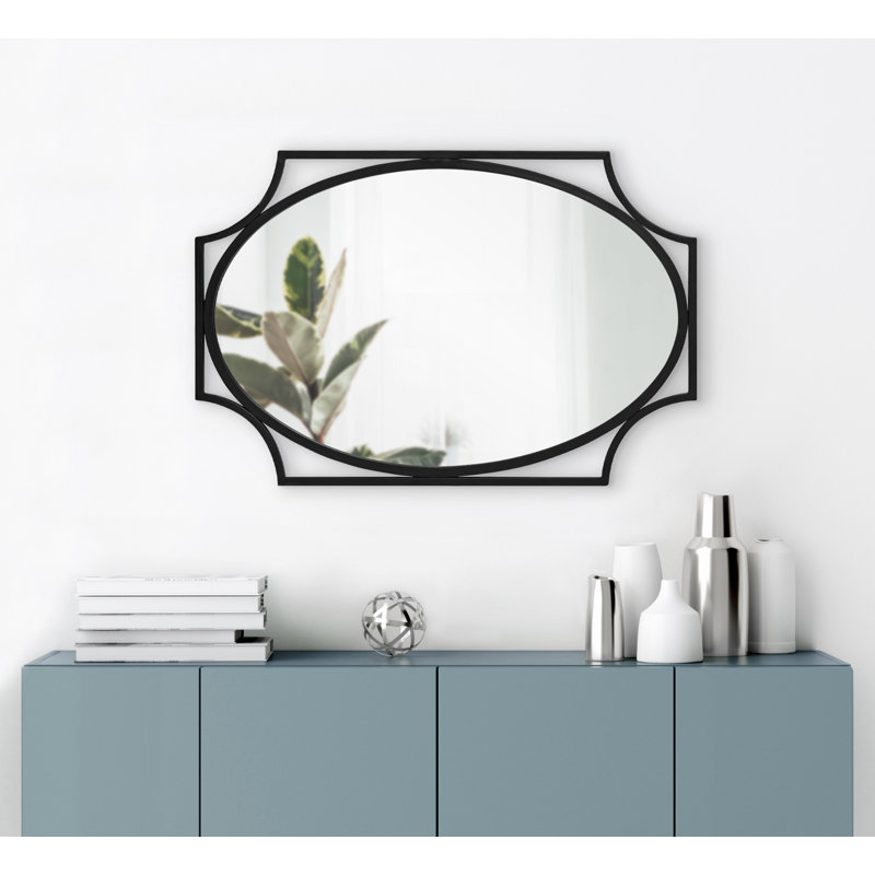 Miroir Hudanich en noir, 20" x 30"