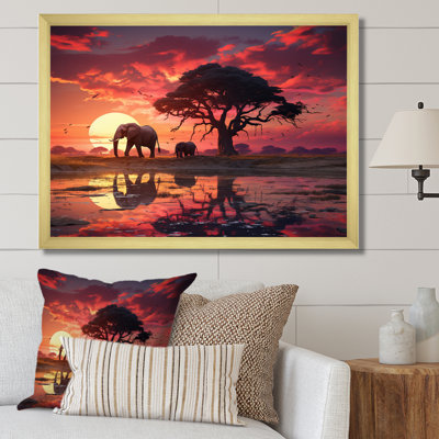 Parc national du Serengeti, Tanzanie, reproduction d'art sur toile